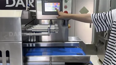Máy thái hạt lựu thịt đông lạnh 2D (dành cho thịt có xương và không xương), DRB-EW455